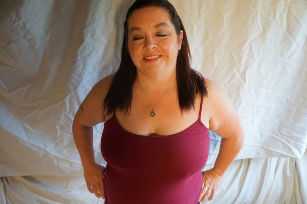 Sexy BBW Mouth Spreading Pussy Photoset #11