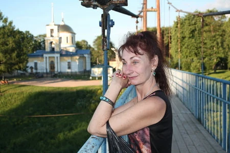 on the hanging bridge         