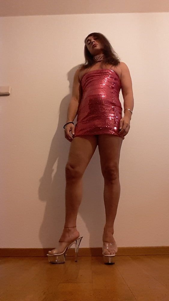 Tygra babe in her new pink dress. #2