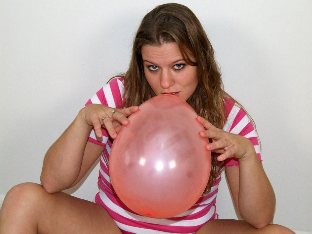 Christy Heart playing with Balloons #18