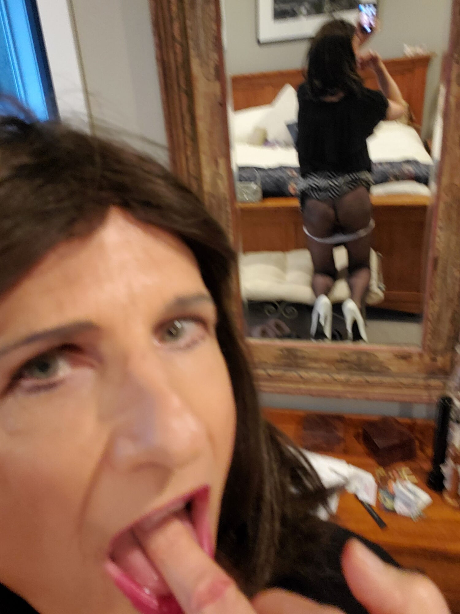 Black and White mini skirt #29