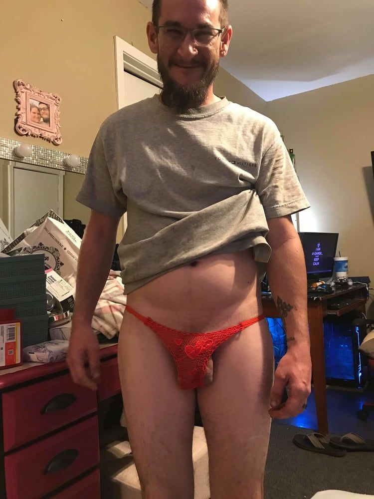 Hubby in a thong