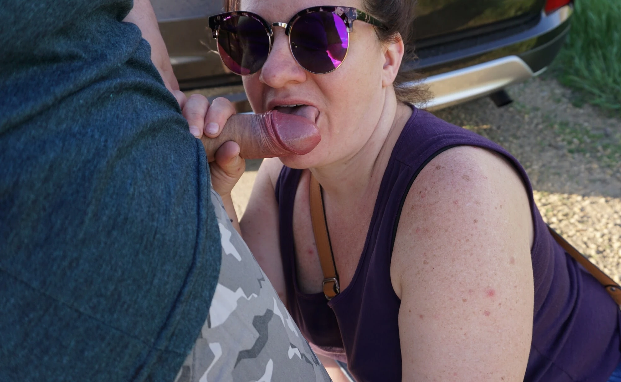 Missy Sucks Dick On Side Of Road #26