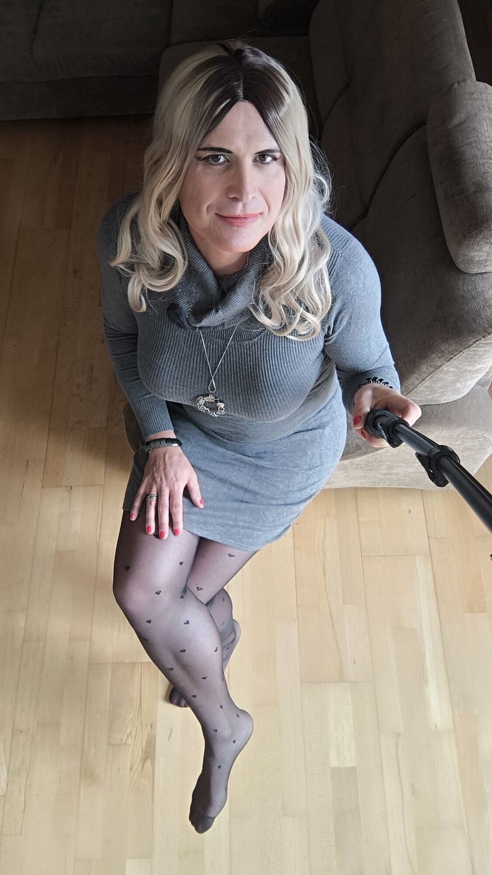 Grey sweater dress #7