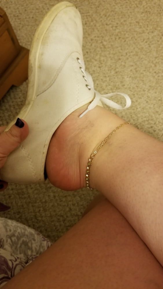 Playing in my shoe closet pretty feet heels flats milf  wife #23