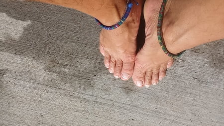 Showing off our feet