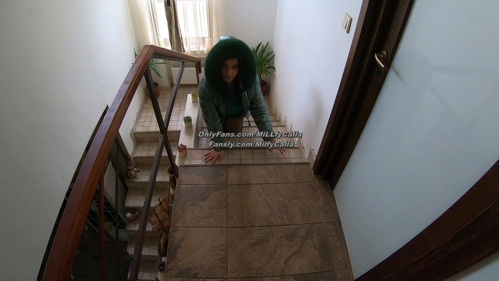 Shiny Downjacket Blowjob, Spanking & Intense Bed Masturbatio #13