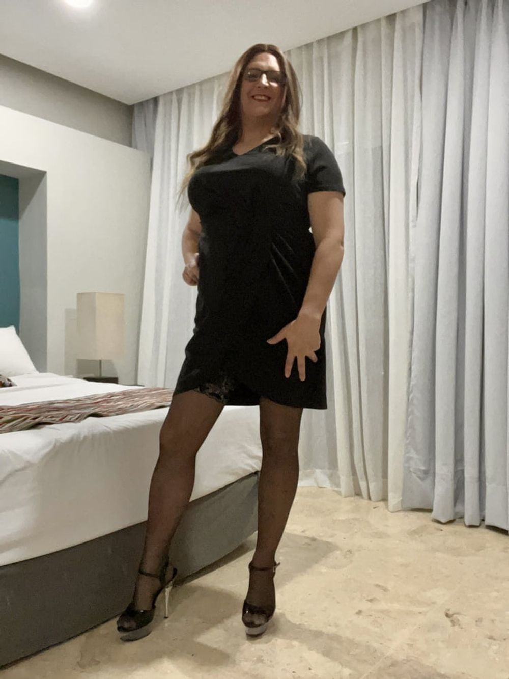 Sissy in black dress #5