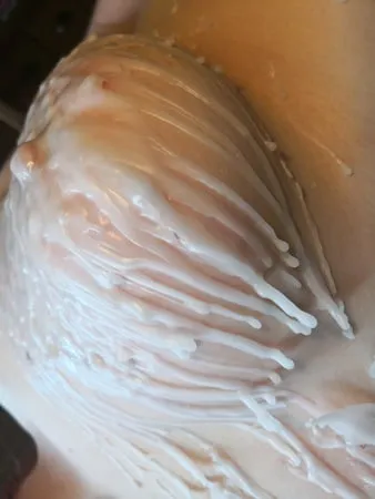 breasts in hot wax         