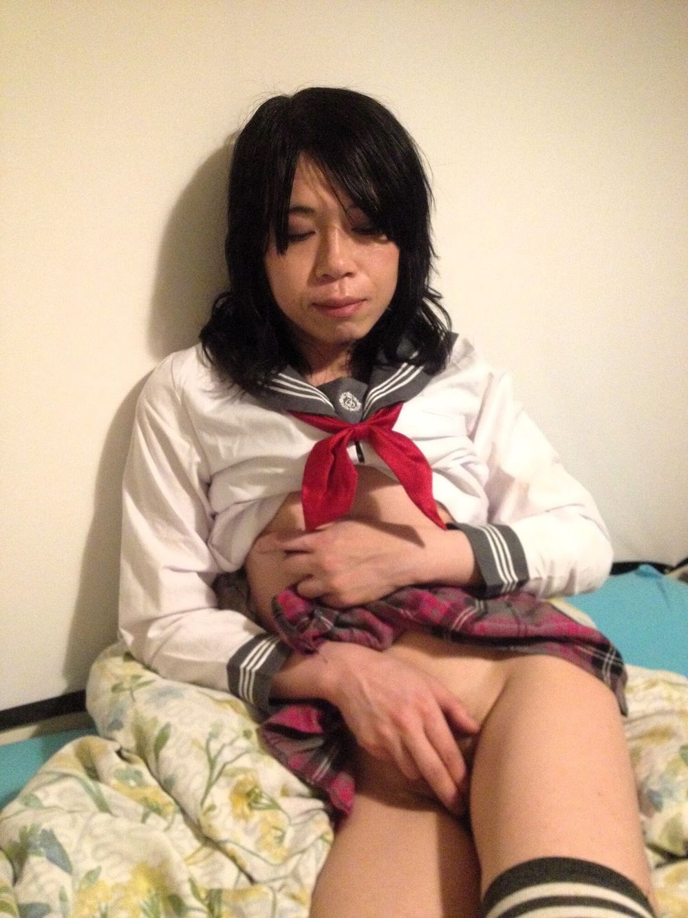 Asian tranny school girl #8