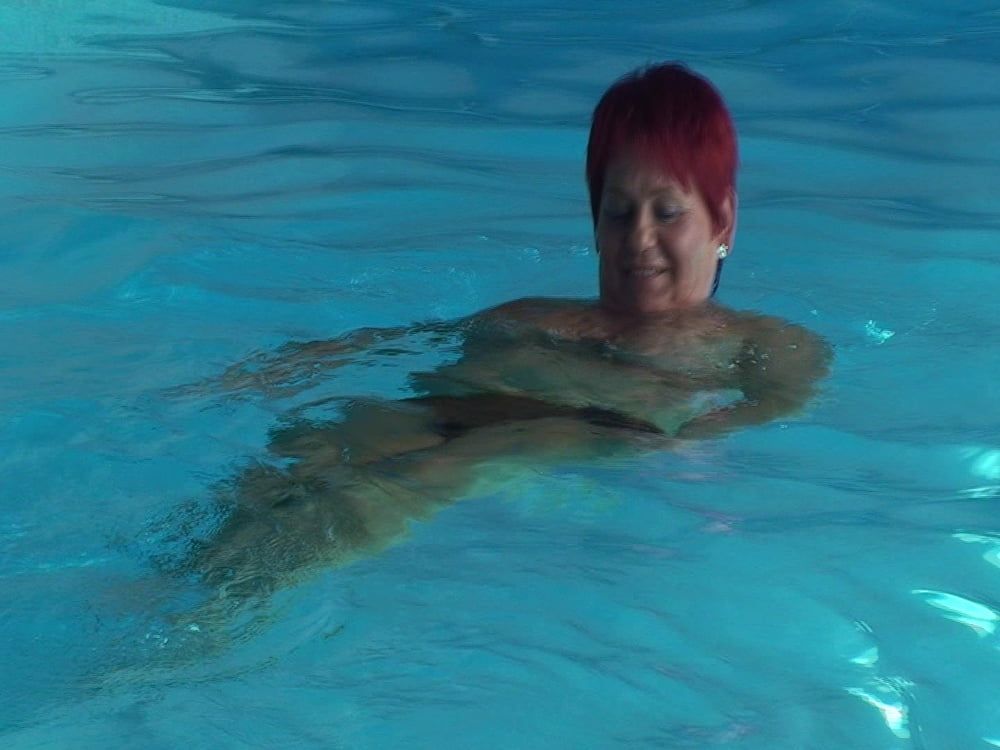 Naked swim in the pool #48