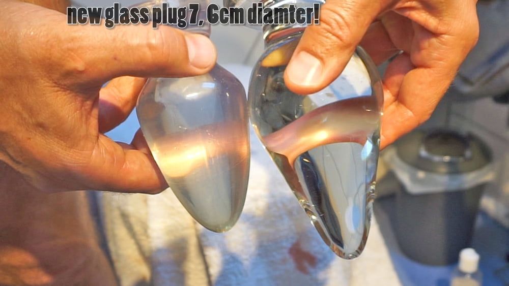New giant glass plug 7,6cm diameter! #8