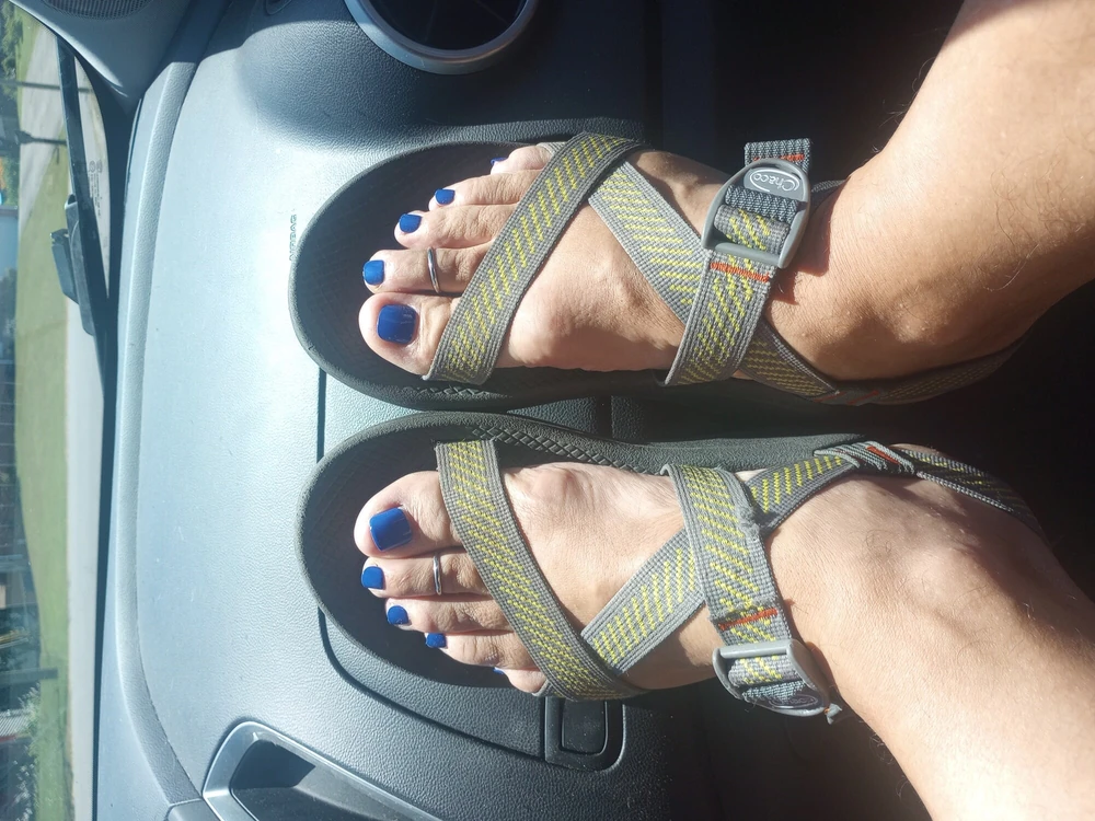 Showing off my new pedicure #6