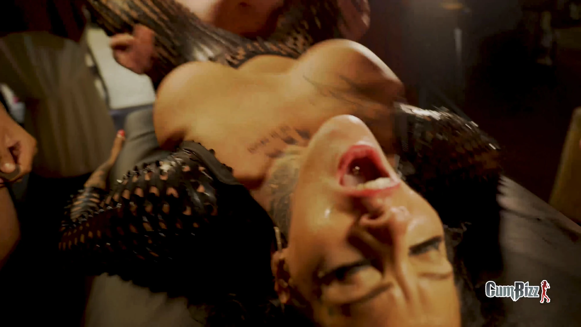 Tattooed CumBizz Multiple Oral Session 3