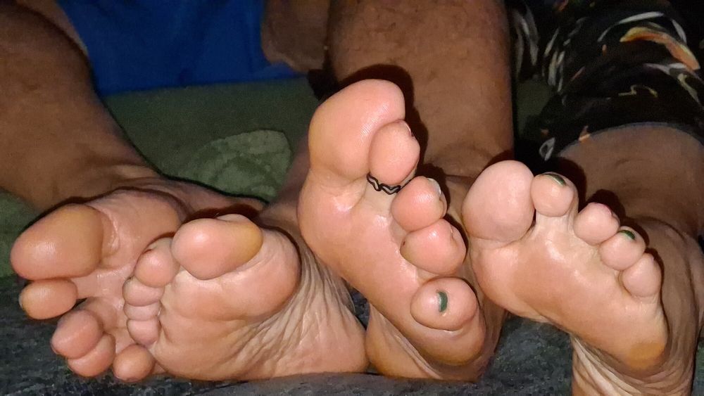 Showing off our cute soft pedicured feet #21