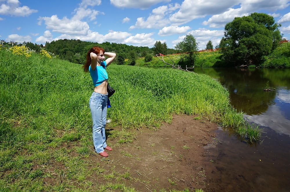 My Wife in White Flowers (near Moscow) #31