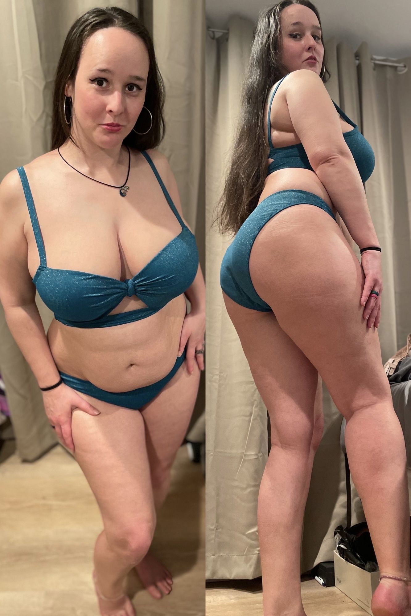Sexy Wife showing off her bikinis  #5