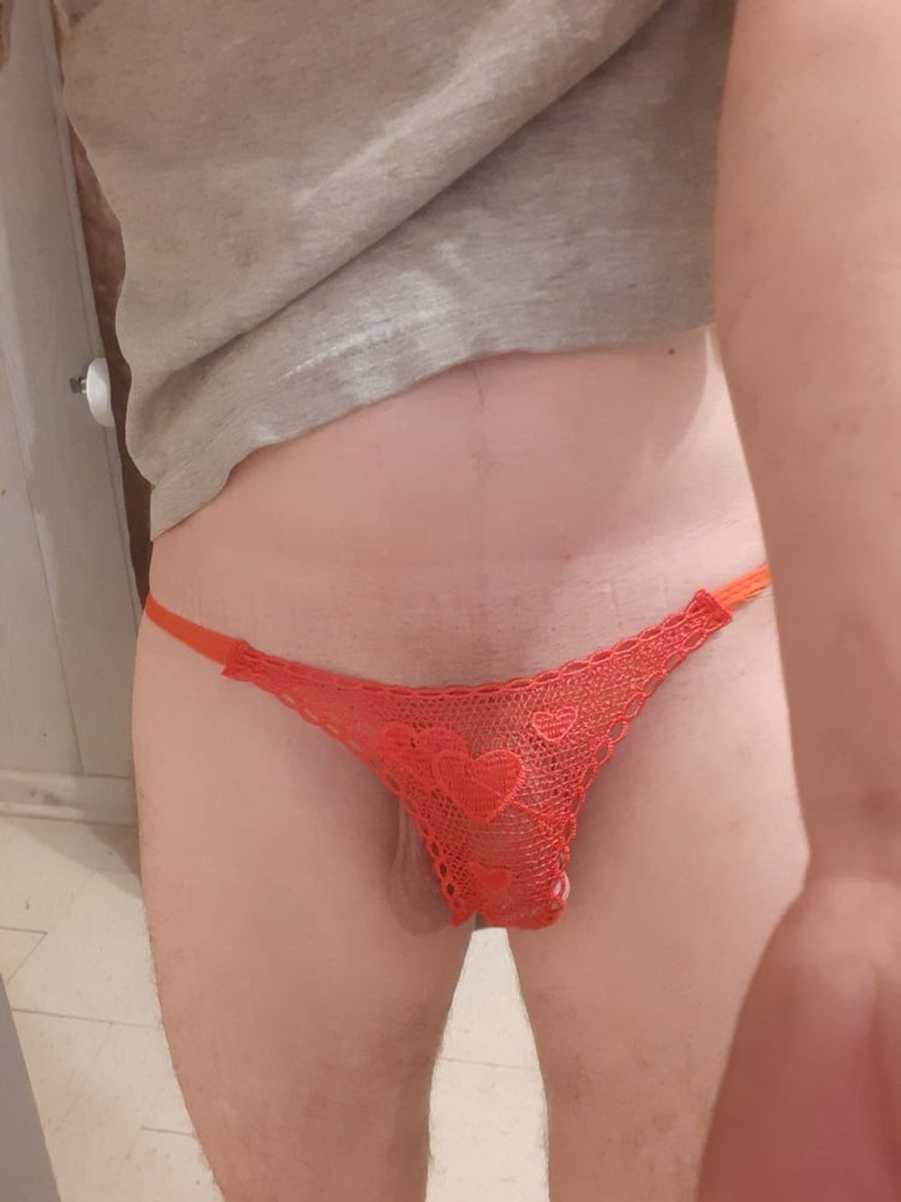 Hubby in a thong #5