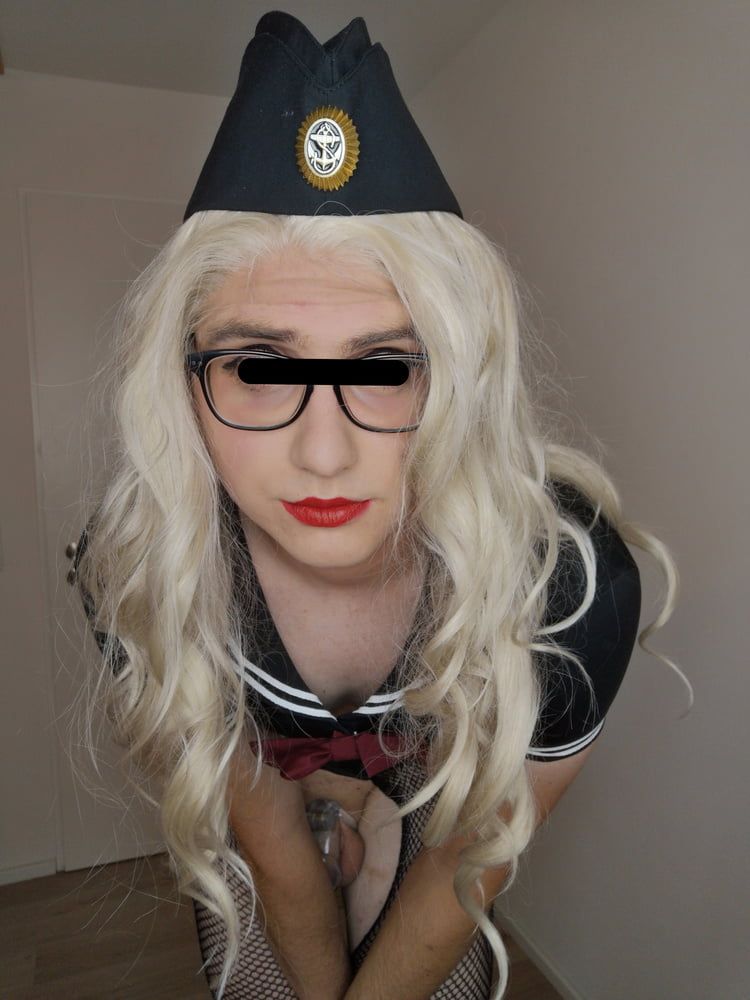 Blonde Sissy Marine Officer reporting for duty #26