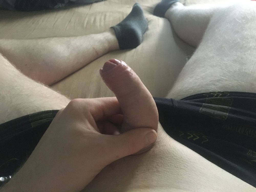 Shaved Dick With Cum Filled Balls Cockhead Foreskin Play #29