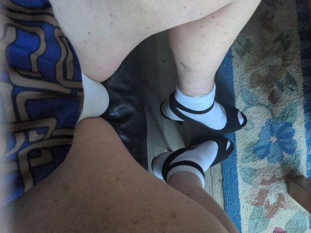 Me in high heels and ankle socks #14