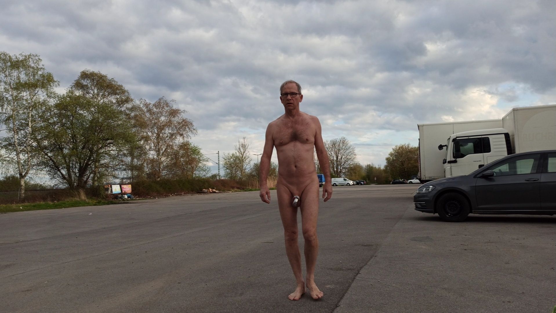 Naked at the parking space  #5