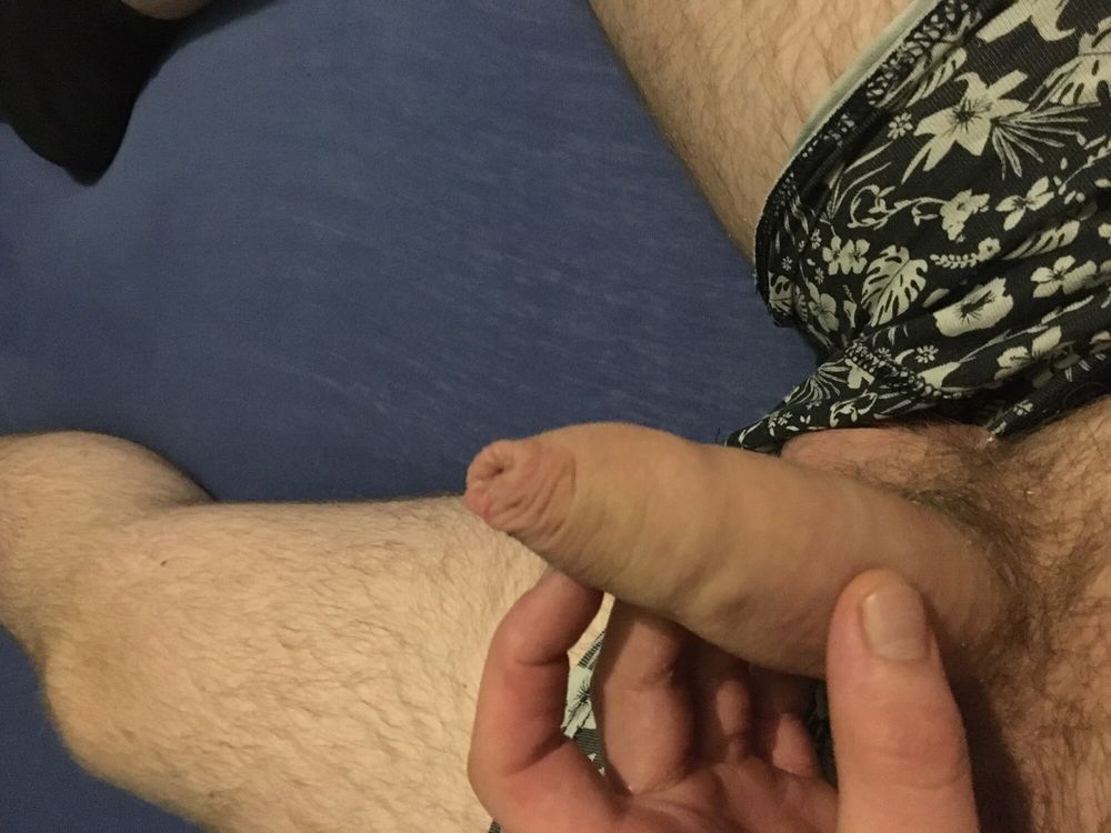 Haired Dick &amp; Balls Cockhead Foreskin  Masturbation 