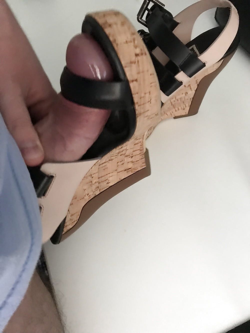 I&amp;#039;M ISOLA MARRAS Leather Wedges Fuck #13