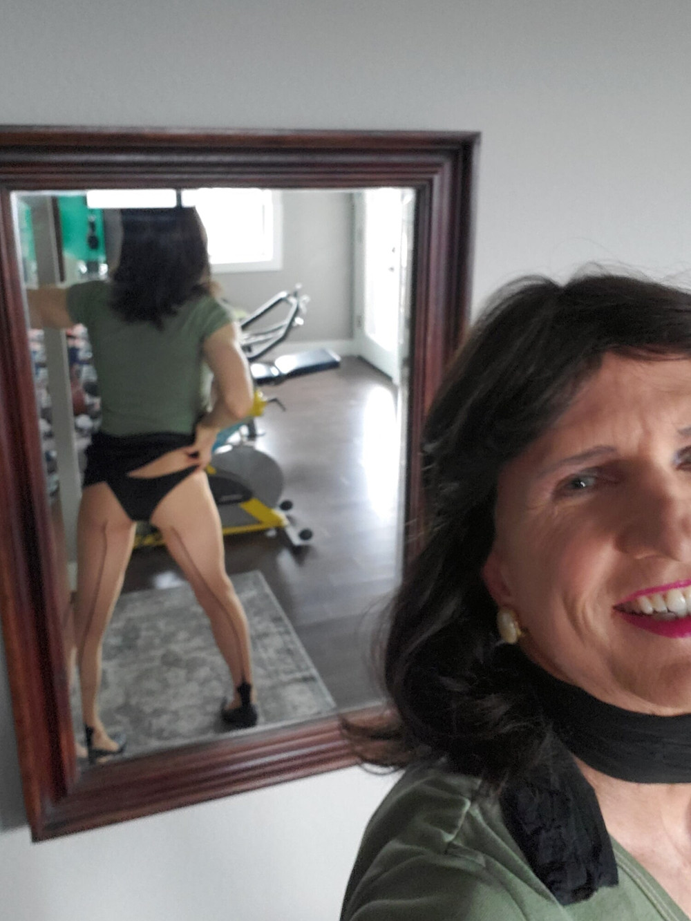Black mini skirt #8