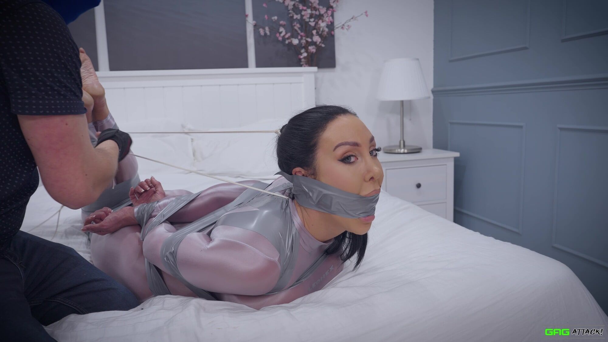 Mila - Catsuit Bondage Session Bound and Gagged #11