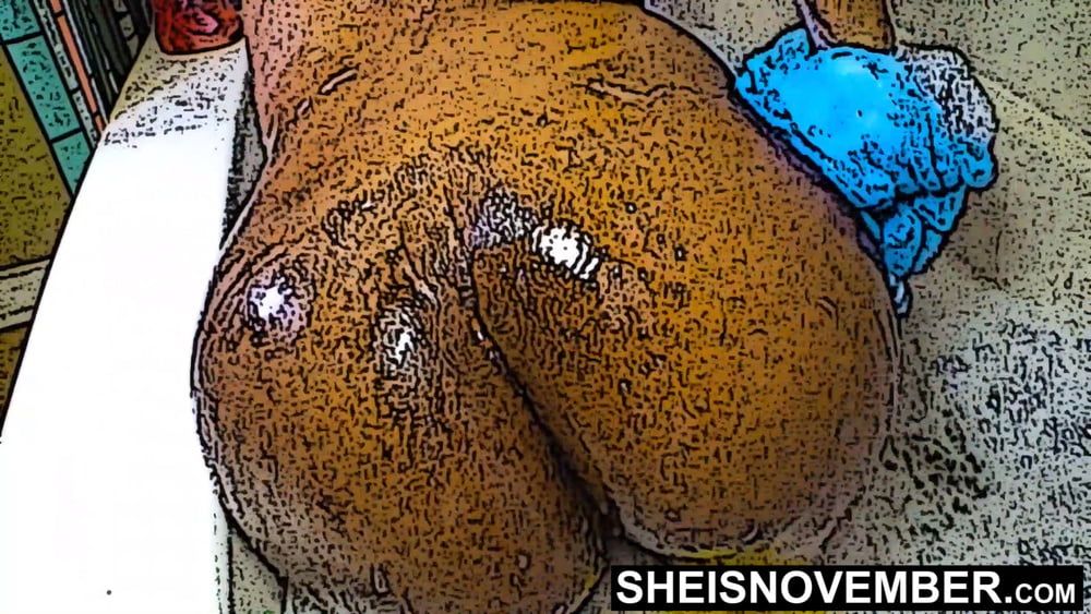 Real Life Hentai Cartoon Anime Shy Ebony Ass & Tits In Tub #3