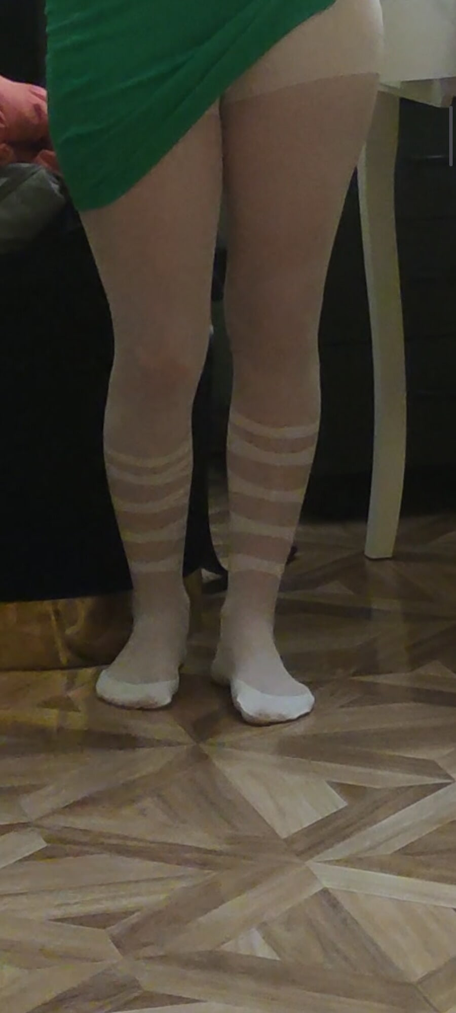She love to Stroke my cock in pantyhose #31