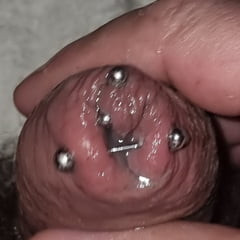 CUM COCK PIERCED