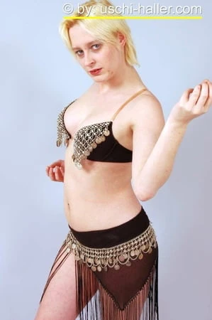 photo shoot with blonde cum slut dany sun as a belly dancer         