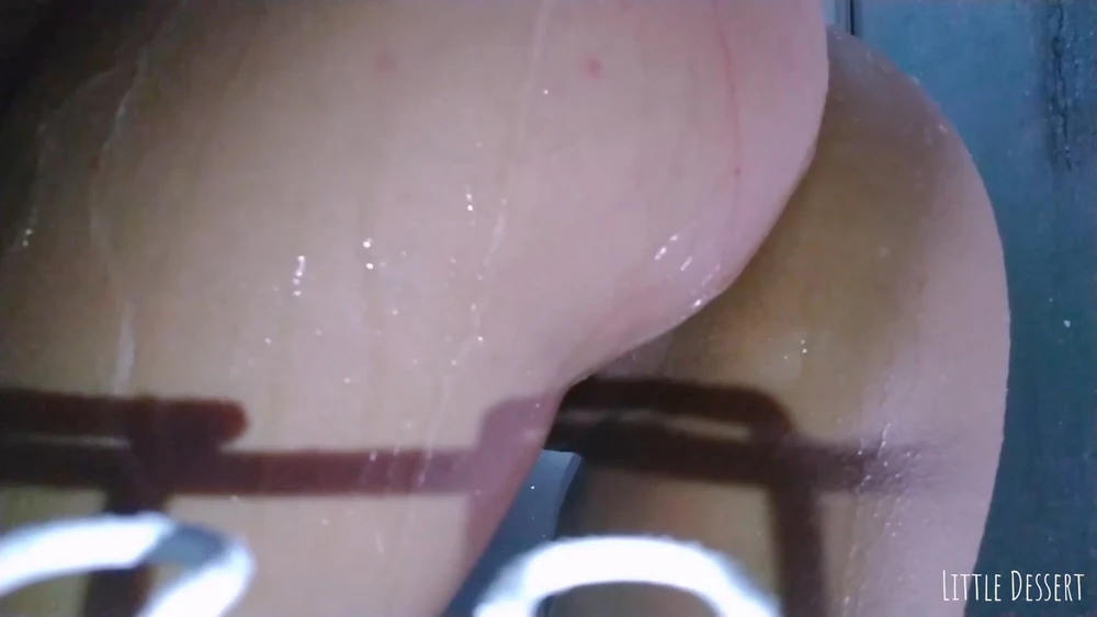 SEXY college girl in the shower SPANKING her ASS really HARD #40