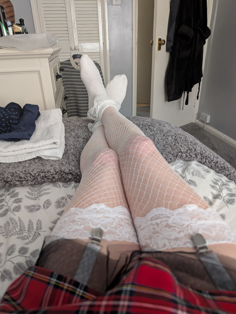 Back in fishnets. #5