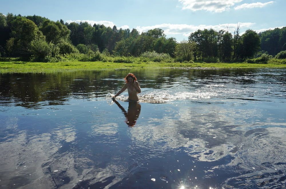 Playing in river #19