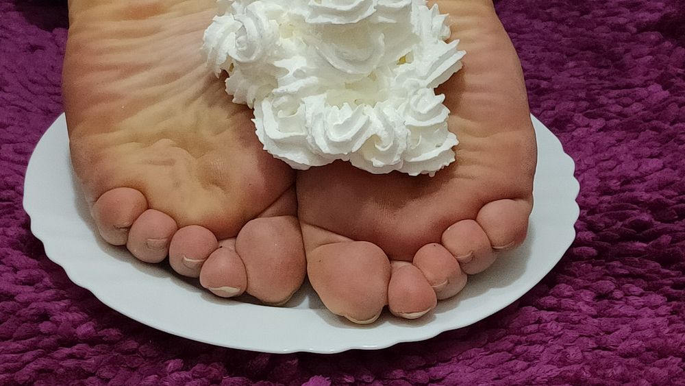 whipped cream on my feet #2