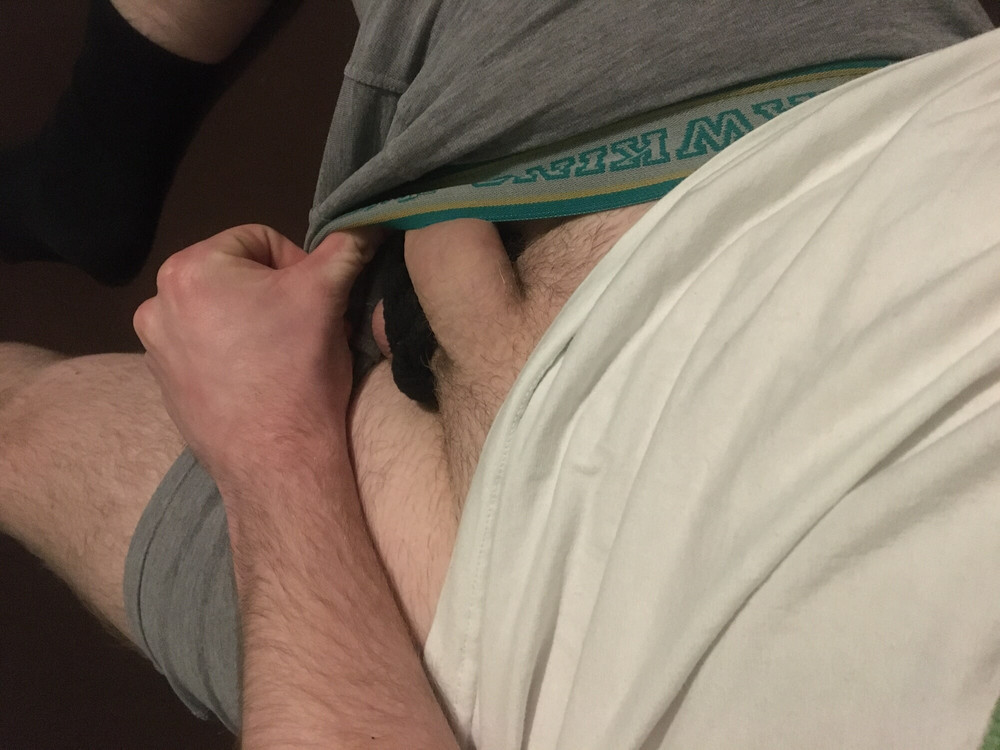 Bound Dick And Balls And Homemade Cocksleeve  #4