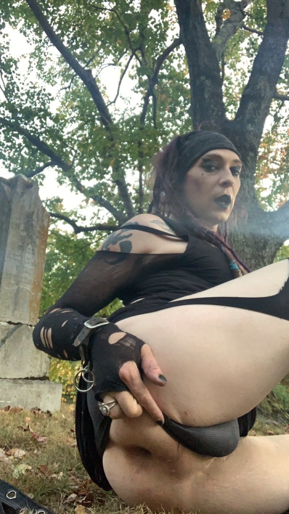 Sexy Goth T-Girl Amber AddamsTG  #7
