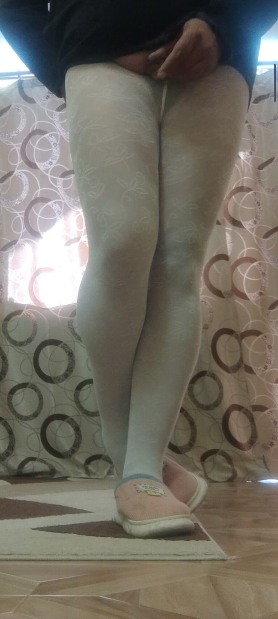 White pantyhose for teens #8