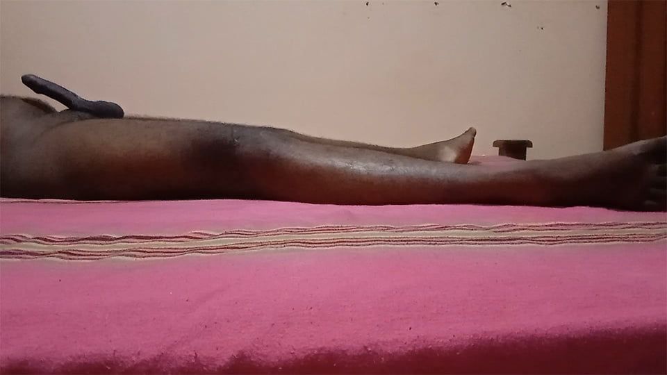 Asian Sri Lankan Fat Boy Masturbation After Bathing On The B