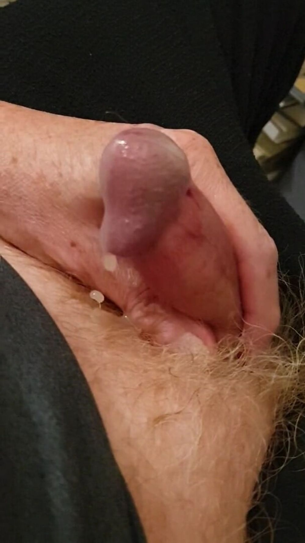 My tiny wet dick covered by pee and cum #45