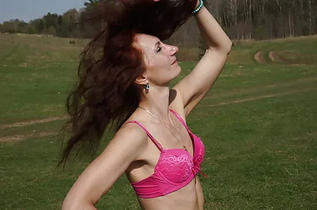 light red bikini         