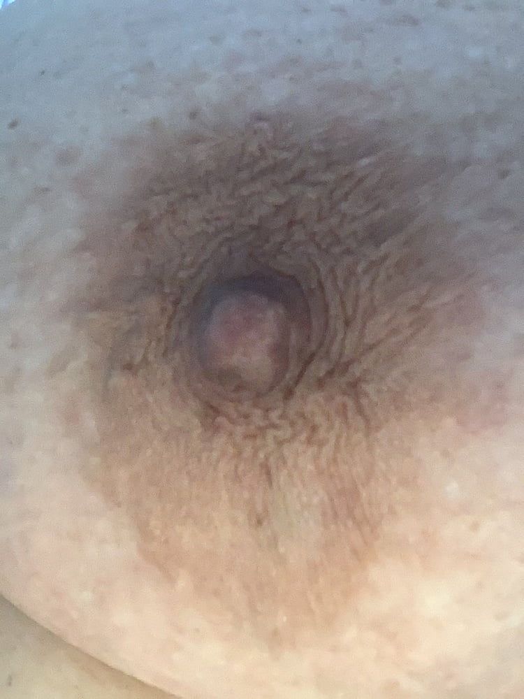 Anatomy of a big brown bbw nipple close up and natural  #6