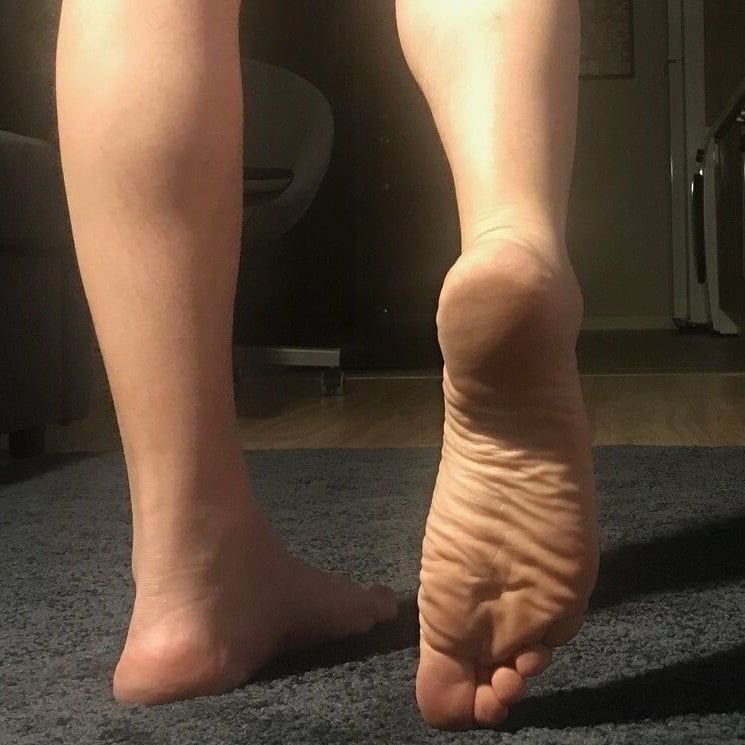 My wrinkled soles and butthole on display #13