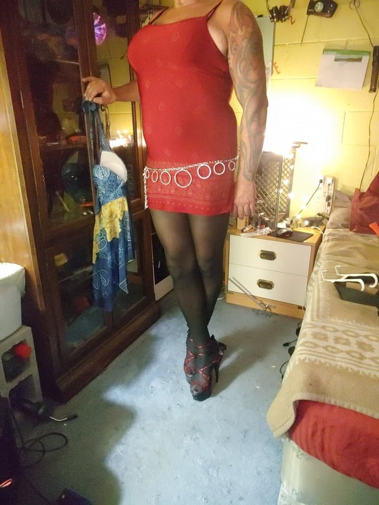 Me dressed in Red 8_1_20 #7