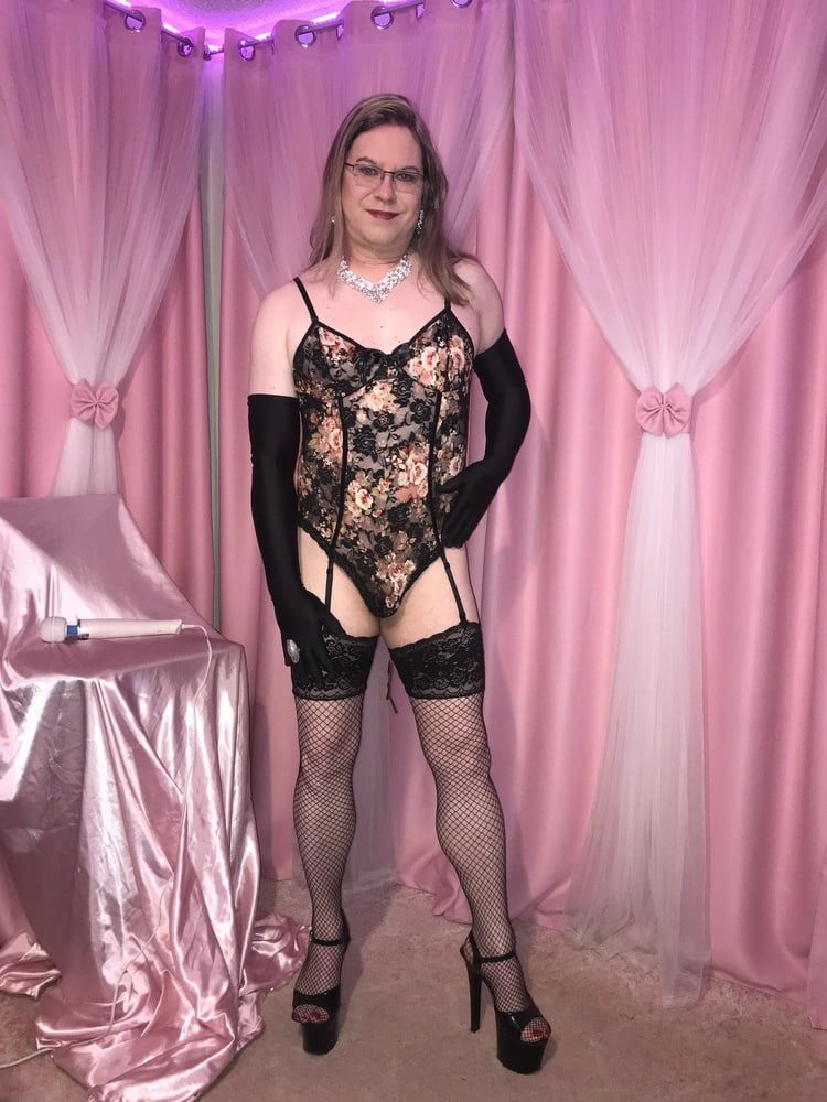 Joanie - Floral Lace Teddy #15