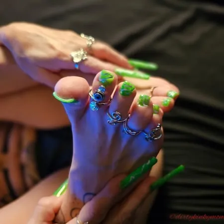 colourful nails         