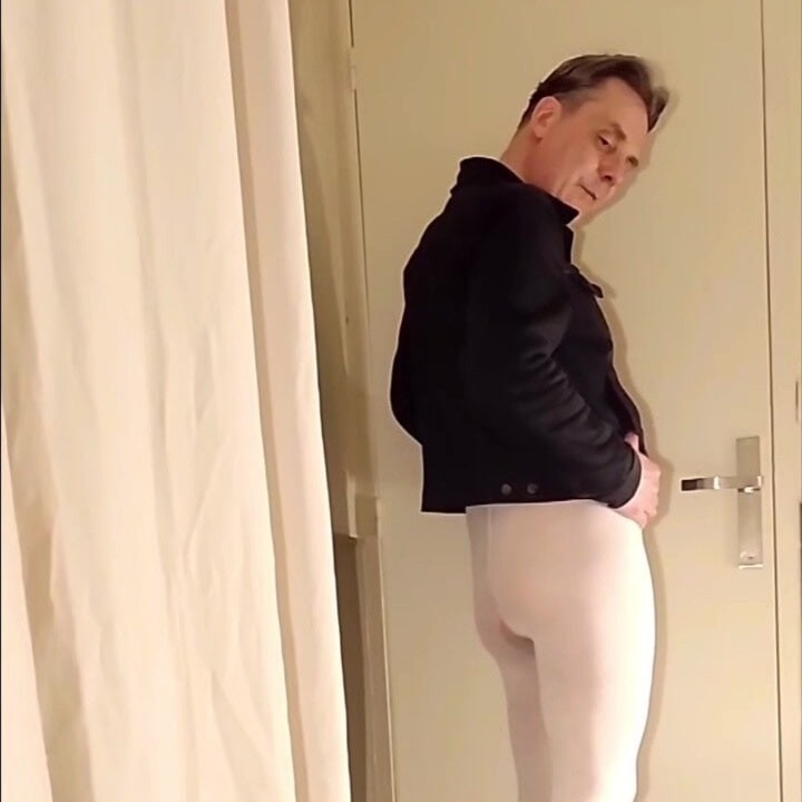 Best Moments - Open White Pantyhose and Handjob #33